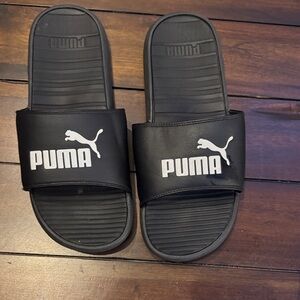 Men’s Puma Black and White Slide Sandals